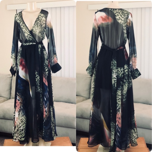 CQ by CQ Dresses & Skirts - NORDSTROM LONG SHEER MAXI DRESS SZ M PRICE FIRM